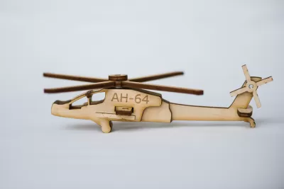Lazer Kesim Apache Helikopteri DXF Dosyası DXF çizimi