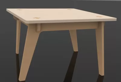 Kare Masa 30mm CNC Router Şablonu DXF Dosyası DXF çizimi