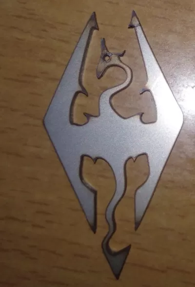 Lazer Kesim Ejderha Logosu CDR çizimi