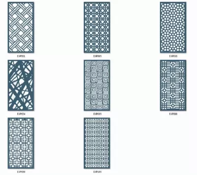Dekoratif Panel Ekran Desenleri DXF Dosyası DXF çizimi