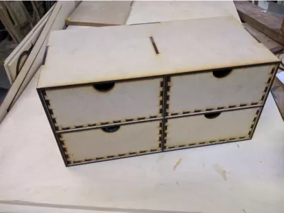 Lazer Kesim Masa Çekmecesi Düzenleyici DXF Dosyası DXF çizimi