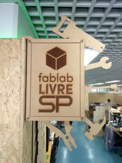 Lazer Kesim Fablab Bilgi Ekranı Duvar Panosu Ücretsiz Vektör CDR çizimi