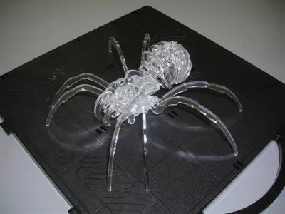 Lazer Kesim Örümcek 3D DXF Dosyası DXF çizimi