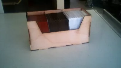 Lazer Kesim Koleksiyonluk Kart Oyunu Deste Kutusu DXF Dosyası DXF çizimi