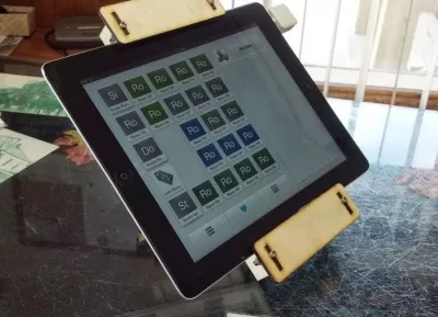 Lazer Kesim iPad 2 Satış Noktası Standı DXF Dosyası DXF çizimi
