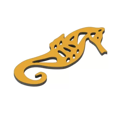 Lazer Kesim Denizatı Küpe SVG Dosyası SVG çizimi