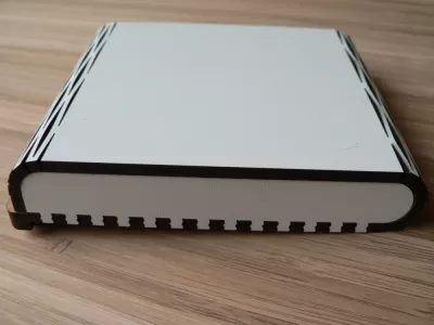 Lazer Kesim Ahşap Mücevher Kutusu, Hareketli Menteşeli, Ücretsiz Vektör CDR çizimi