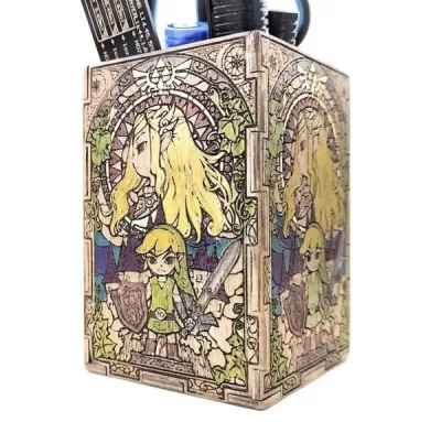 Lazer Kesim Zelda Kalemlik SVG Dosyası SVG çizimi