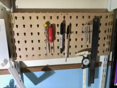 Lazer Kesim Delikli Panel Alet Tutucu DXF Dosyası DXF çizimi