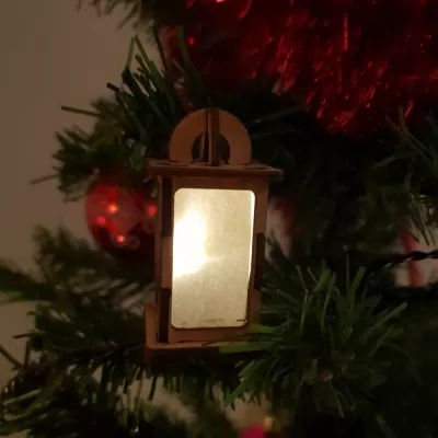 Lazer Kesim Minik Noel Feneri SVG Dosyası SVG çizimi