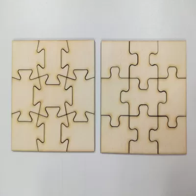 Lazer Kesim Yapboz Desenleri DXF Dosyası DXF çizimi