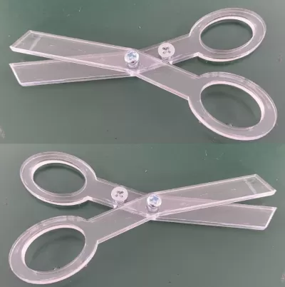 Lazer Kesim Akrilik Makas 3mm SVG Dosyası SVG çizimi