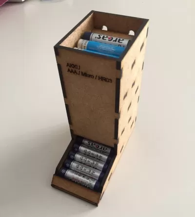 Lazer Kesim AAA Pil Yuvası DXF Dosyası DXF çizimi