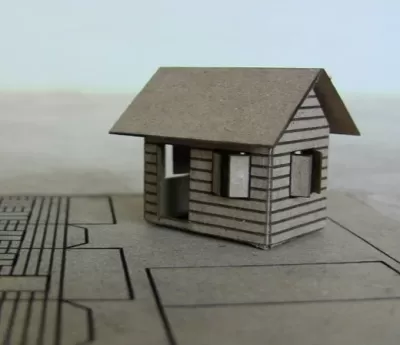 Lazer Kesim Karton Ev SVG Dosyası SVG çizimi