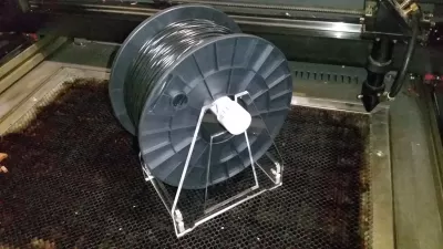 Lazer Kesim Filament Makarası Tutucu Ücretsiz Vektör CDR çizimi
