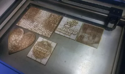 Lazer Kesim Yapboz Fotoğraf Bulmacaları Ücretsiz Vektör CDR çizimi