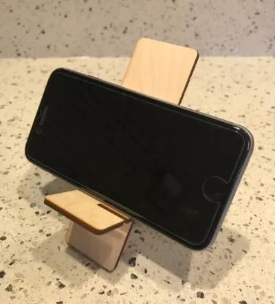 Lazer Kesim Ayarlanabilir Telefon Tutucu 3mm DXF Dosyası DXF çizimi