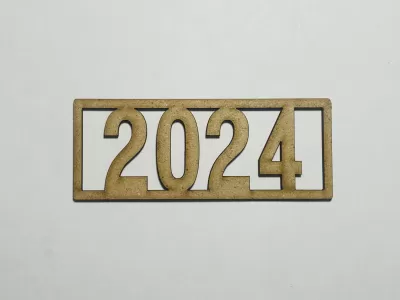 Lazer Kesim 2024 Ahşap Mezuniyet Tabelası Ücretsiz Vektör CDR çizimi