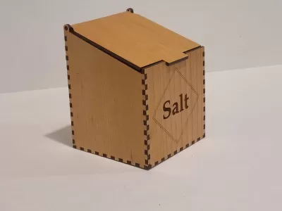 Lazer Kesim Tuz Kutusu SVG Dosyası SVG çizimi