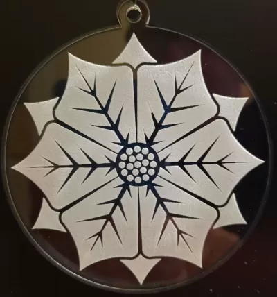 Lazer Kesim Atatürk Çiçeği Süsü SVG Dosyası SVG çizimi