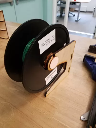 Lazer Kesim Filament Makarası Tutucu DXF Dosyası