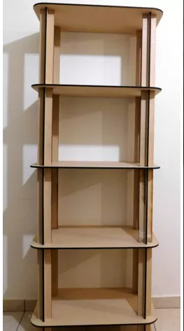 5 Katlı Raf (Shelf) dxf Dosyası DXF çizimi