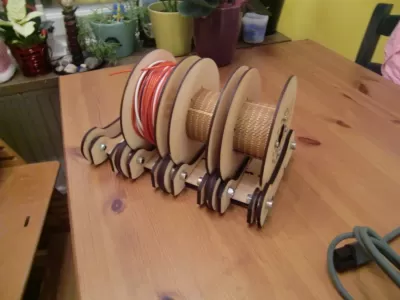 Lazer Kesim Makara Tutucu DXF Dosyası DXF çizimi