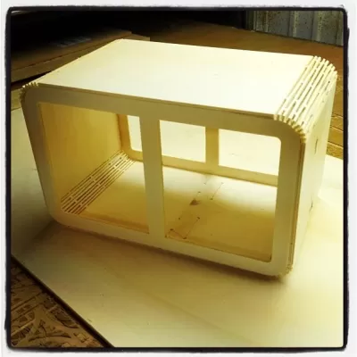Lazer Kesim Düz Paket Ahşap Kutu DXF Dosyası DXF çizimi