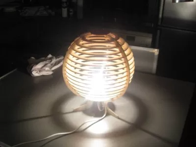 Lazer Kesim Küresel Lamba DXF Dosyası DXF çizimi