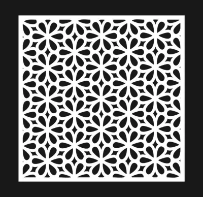 CNC Lazer Kesim İçin Dekoratif Panel Desen Ücretsiz Vektör CDR çizimi
