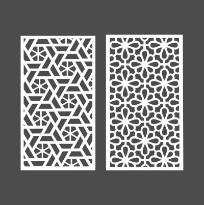 CNC Lazer Kesim için Ücretsiz Vektör Çiçek Desenleri CDR çizimi