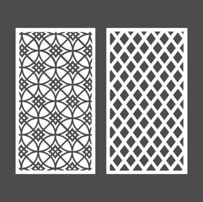 CNC Lazer Kesim İçin Geometrik Desenler Ücretsiz Vektör CDR çizimi