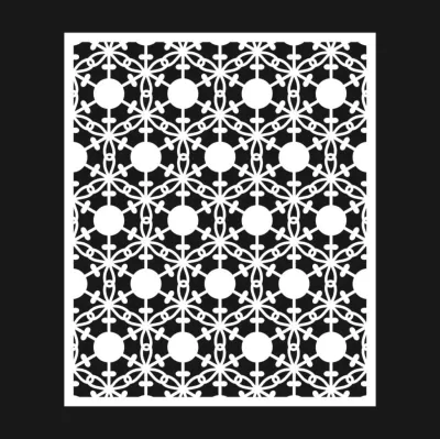 Dekoratif Çiçek Desenleri, CNC Lazer Kesim İçin Geometrik Şablon Ücretsiz Vektör CDR çizimi