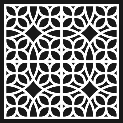 CNC Lazer İçin Modern Jali Desen Tasarımları Ücretsiz Vektör CDR çizimi