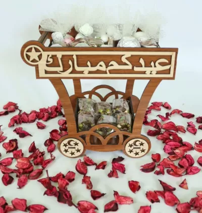 Lazer Kesim Bayram Hediye Sepeti Bayram Hediye Arabası DXF Dosyası DXF çizimi