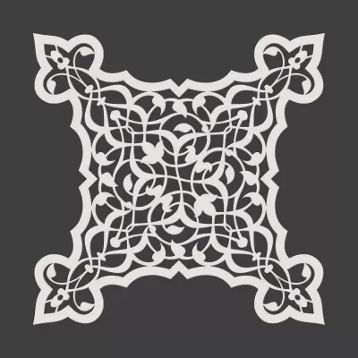Lazer Kesim İç Mekan Jali Desen Tasarımı DXF Dosyası DXF çizimi