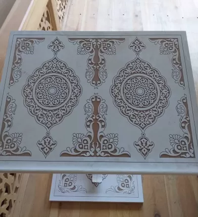 Lazer Kesim Kuran-ı Kerim Standı Ramazan Dekorasyonu Kuran Sehpası Ücretsiz Vektör CDR çizimi
