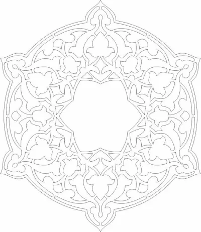 Mandala Desen Tasarımı Ücretsiz Vektör CDR çizimi