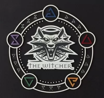Lazer Kesim Witcher Dekoru Ücretsiz Vektör CDR çizimi