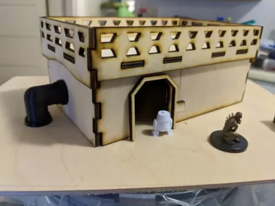 Lazer Kesim Star Wars Legion Binası SVG Dosyası SVG çizimi