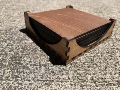 Lazer Kesim Bardak Altlıkları ve Tutucu SVG Dosyası SVG çizimi