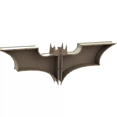 Lazer Kesim Batman Rafı Ücretsiz Vektör CDR çizimi