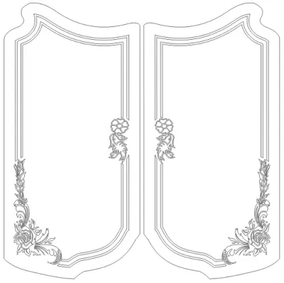 Izgara Tasarımı dxf Dosyası DXF çizimi