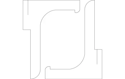 Resim Standı dxf Dosyası DXF çizimi