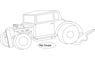 Ratcoupe DXF Dosyası DXF çizimi