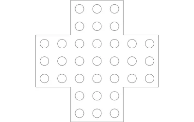 Mermer Solitaire dxf Dosyası DXF çizimi