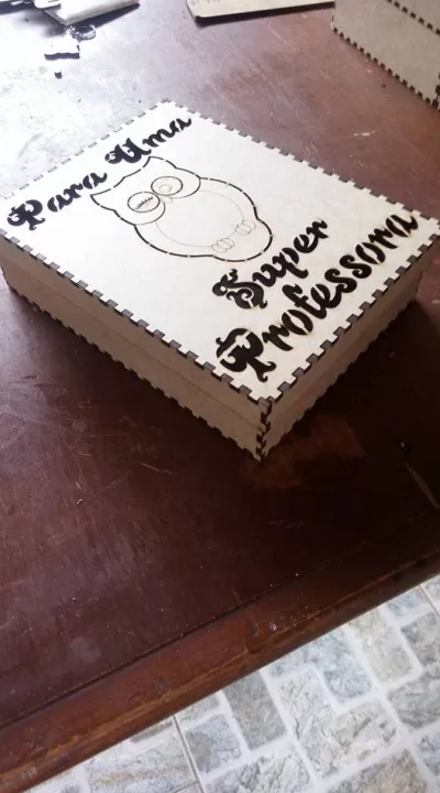 Baykuşlu Kutu dxf Dosyası DXF çizimi
