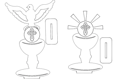 Topo Bolo Comunhao dxf Dosyası DXF çizimi