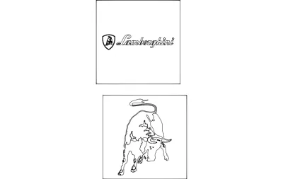 Lamborghini Logosu dxf Dosyası DXF çizimi