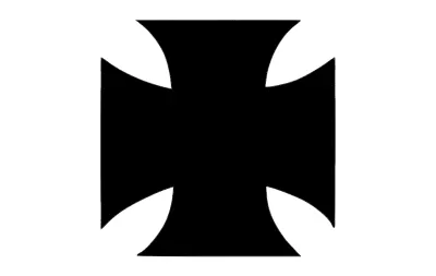 Demir Haç dxf Dosyası DXF çizimi
